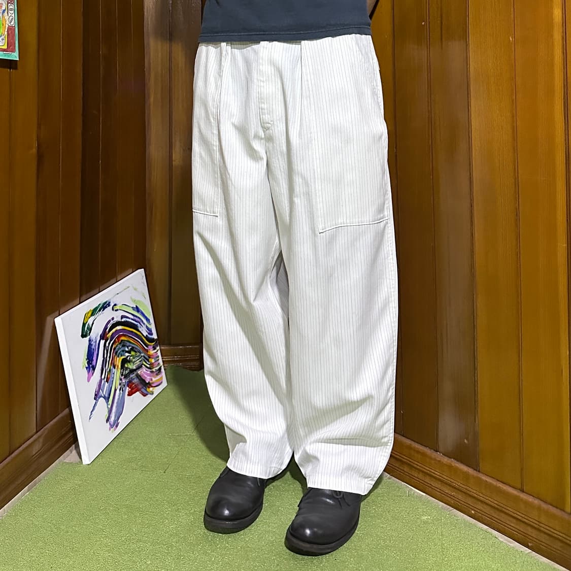 Y’s Yohji yamamoto stripe wide pants 상품이미지1