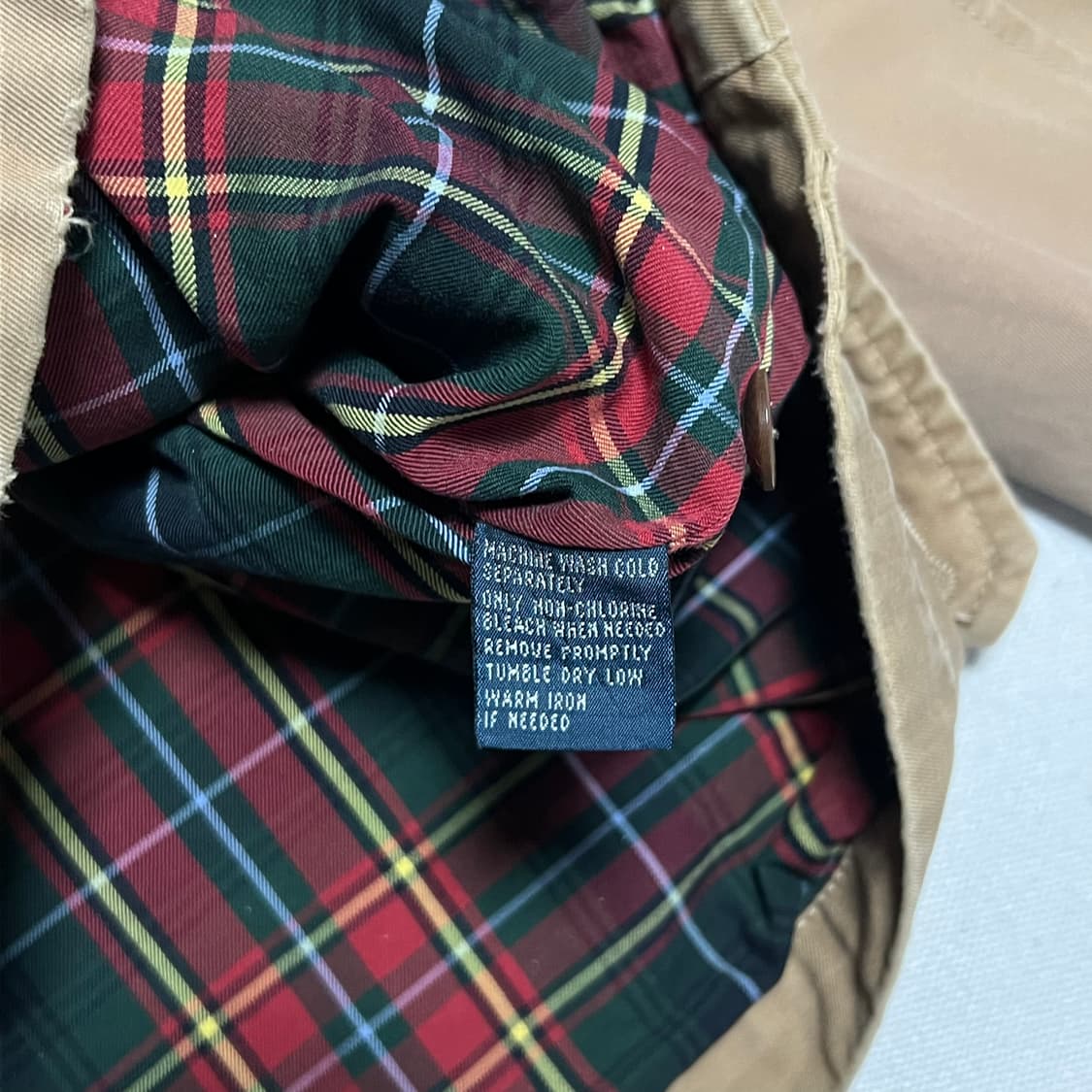 XL 폴로랄프로렌 코튼 베이지 해링턴 자켓 상품이미지5