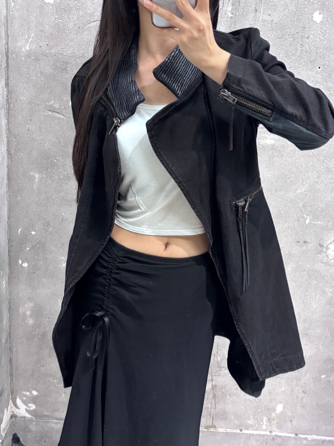 Diesel 디젤 블랙 오픈 자켓 상품이미지2