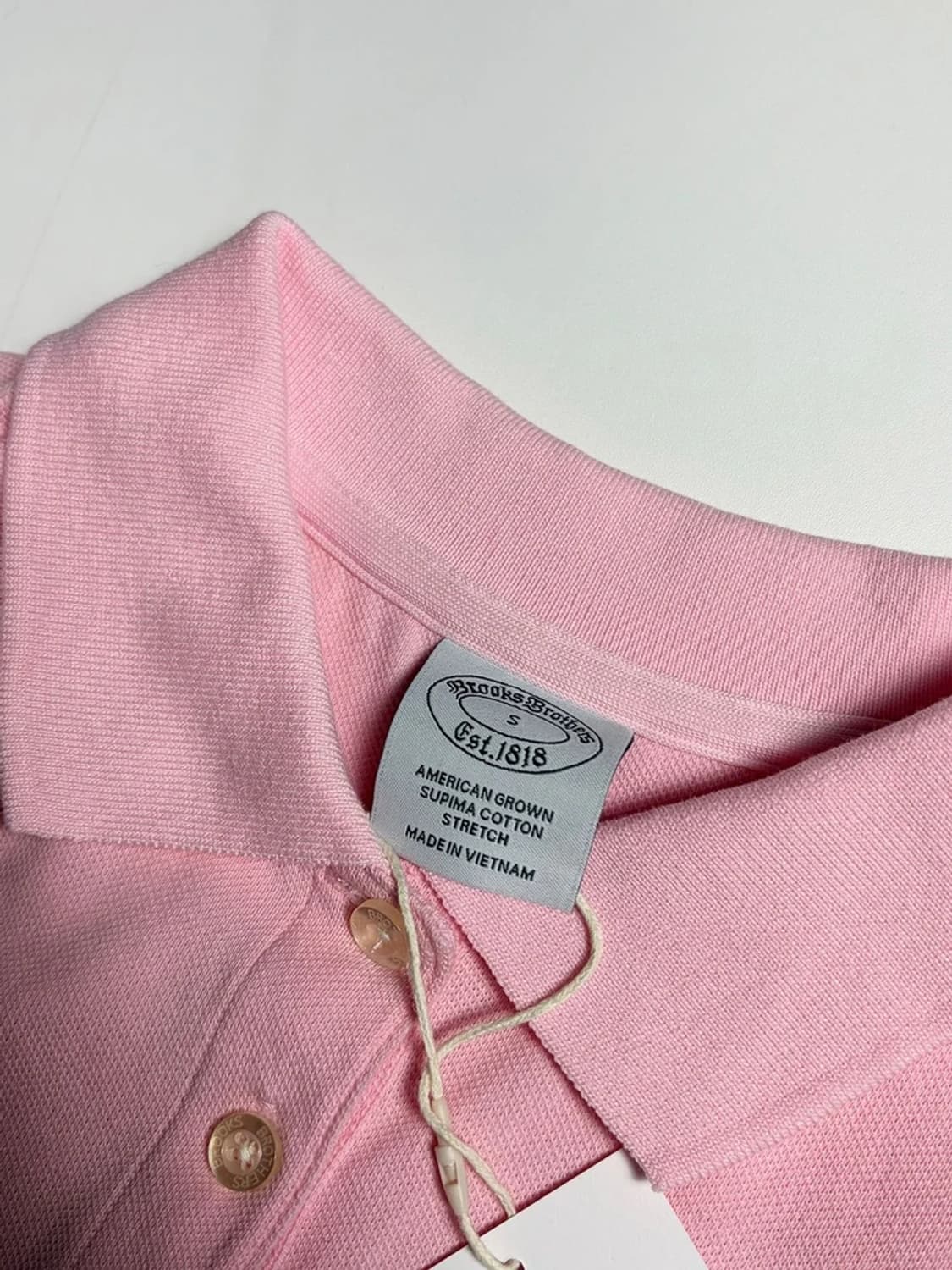 브룩스브라더스 22SS 자수로고 코튼 반팔 카라 티셔츠 R1005 상품이미지5
