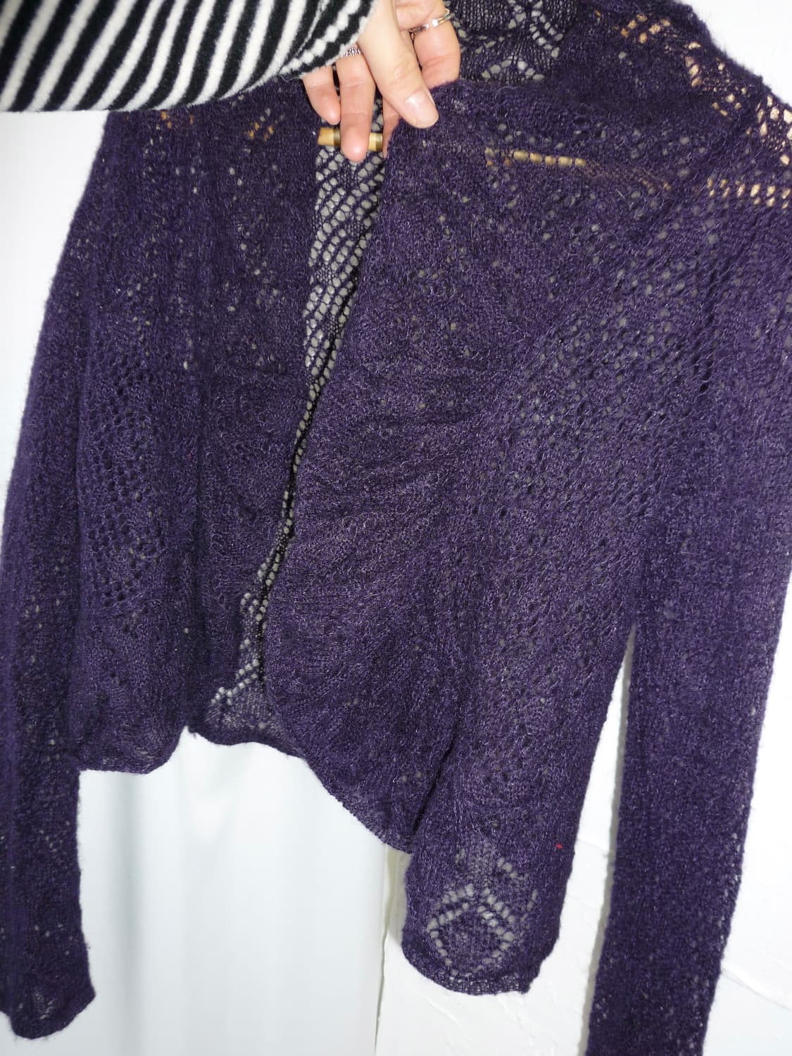 deep purple knit bolero 상품이미지7