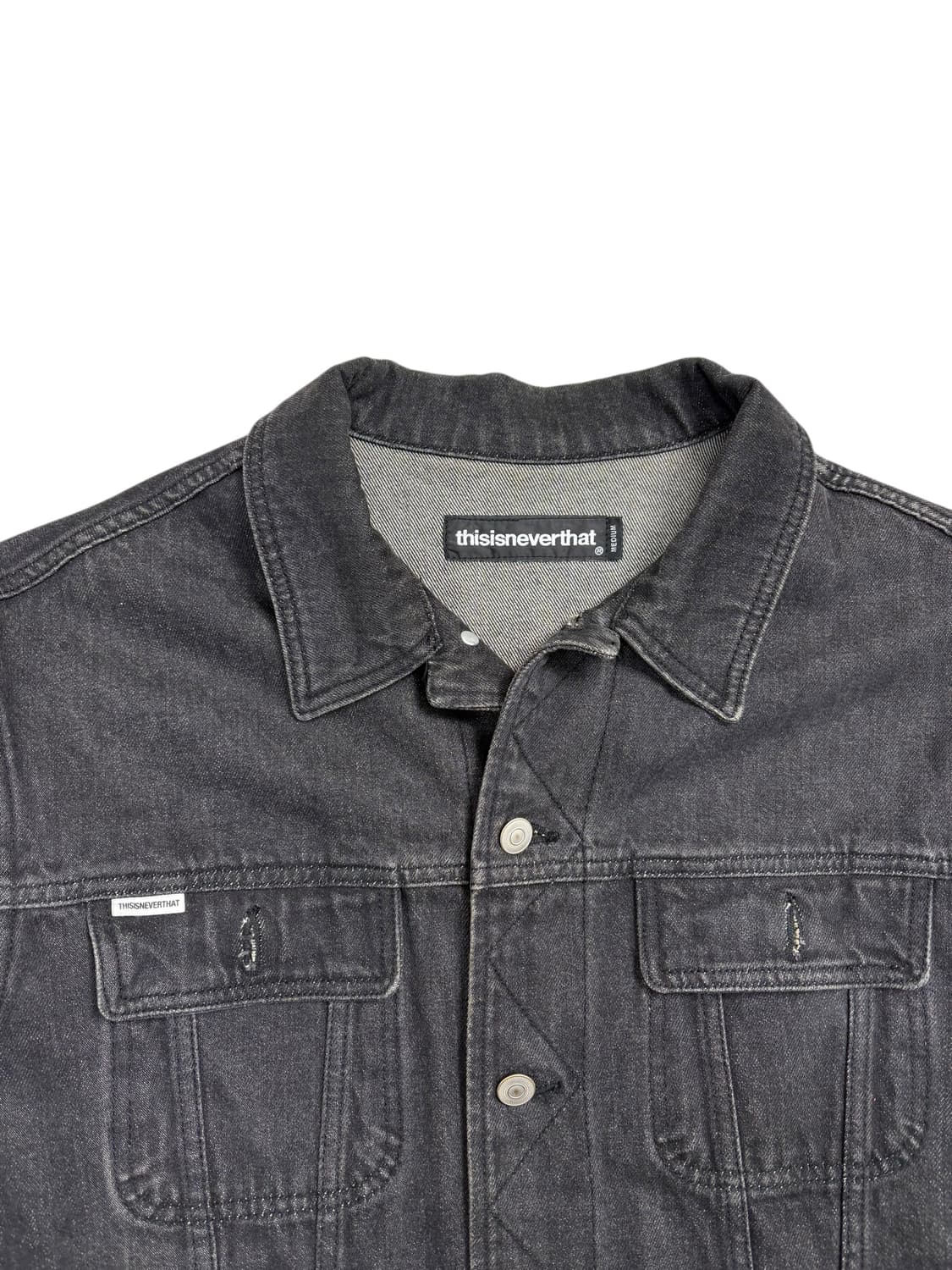 디스이즈네버댓 데님 자켓 블랙 상품이미지5