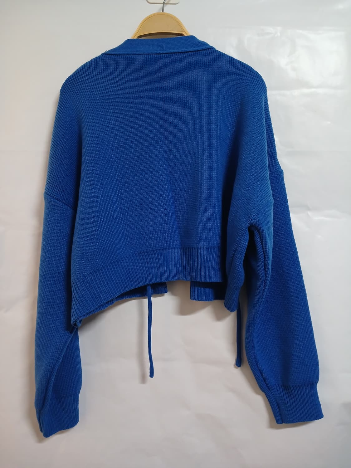 (F)박시니트 볼레로 블루 상품이미지6