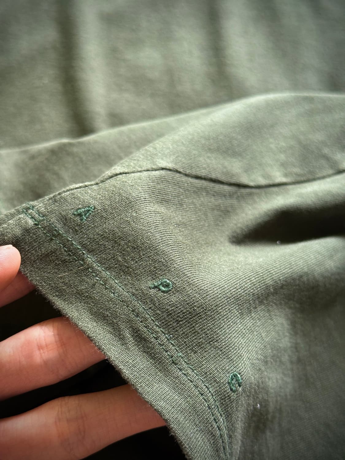 A.P.C. Olive green Pocket T shirt 상품이미지7