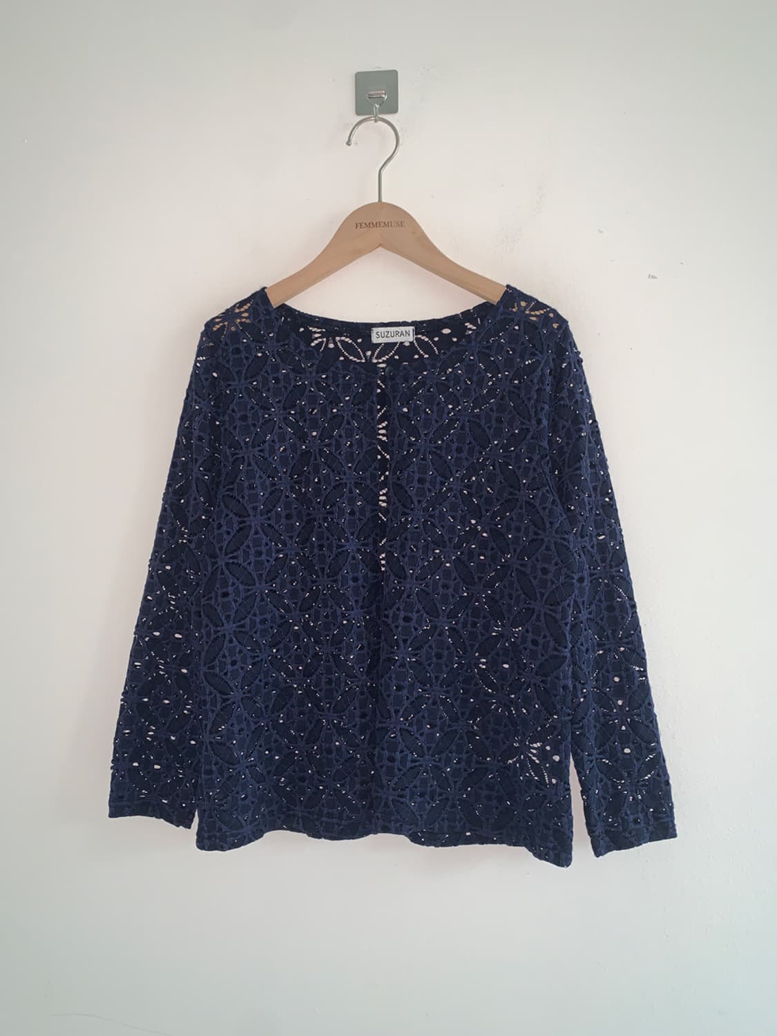 One button punching cardigan 상품이미지1