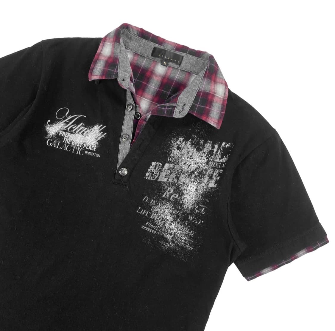 레이어드 펑크 카라 티셔츠 상품이미지2