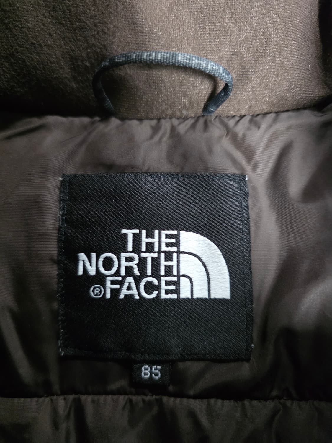 노스페이스 700 초코브라운 구스다운 패딩조끼.   싸이즈 85  여성용 상품이미지5