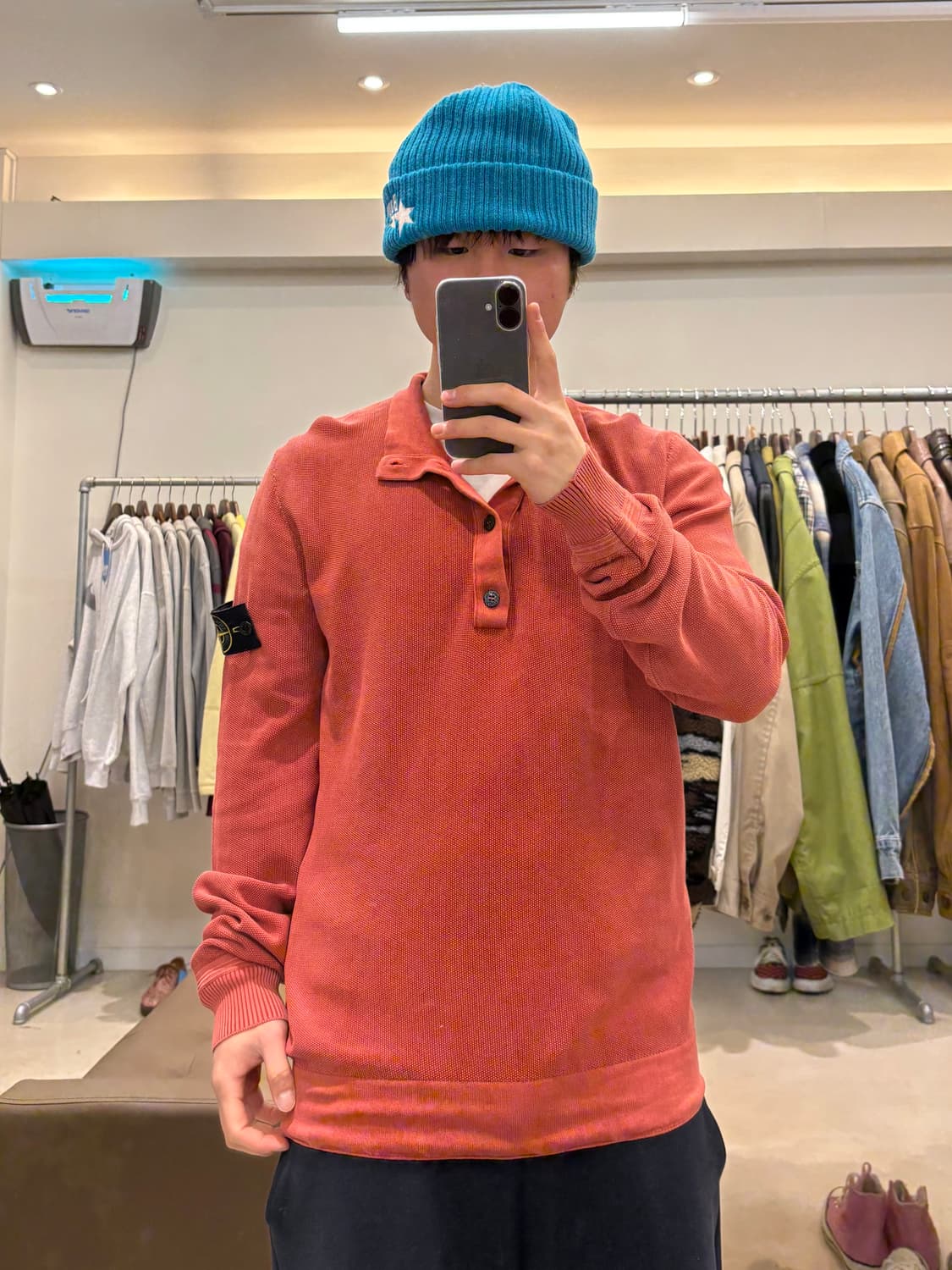 스톤아일랜드 패치 로고 하프버튼 슬리브 상품이미지8