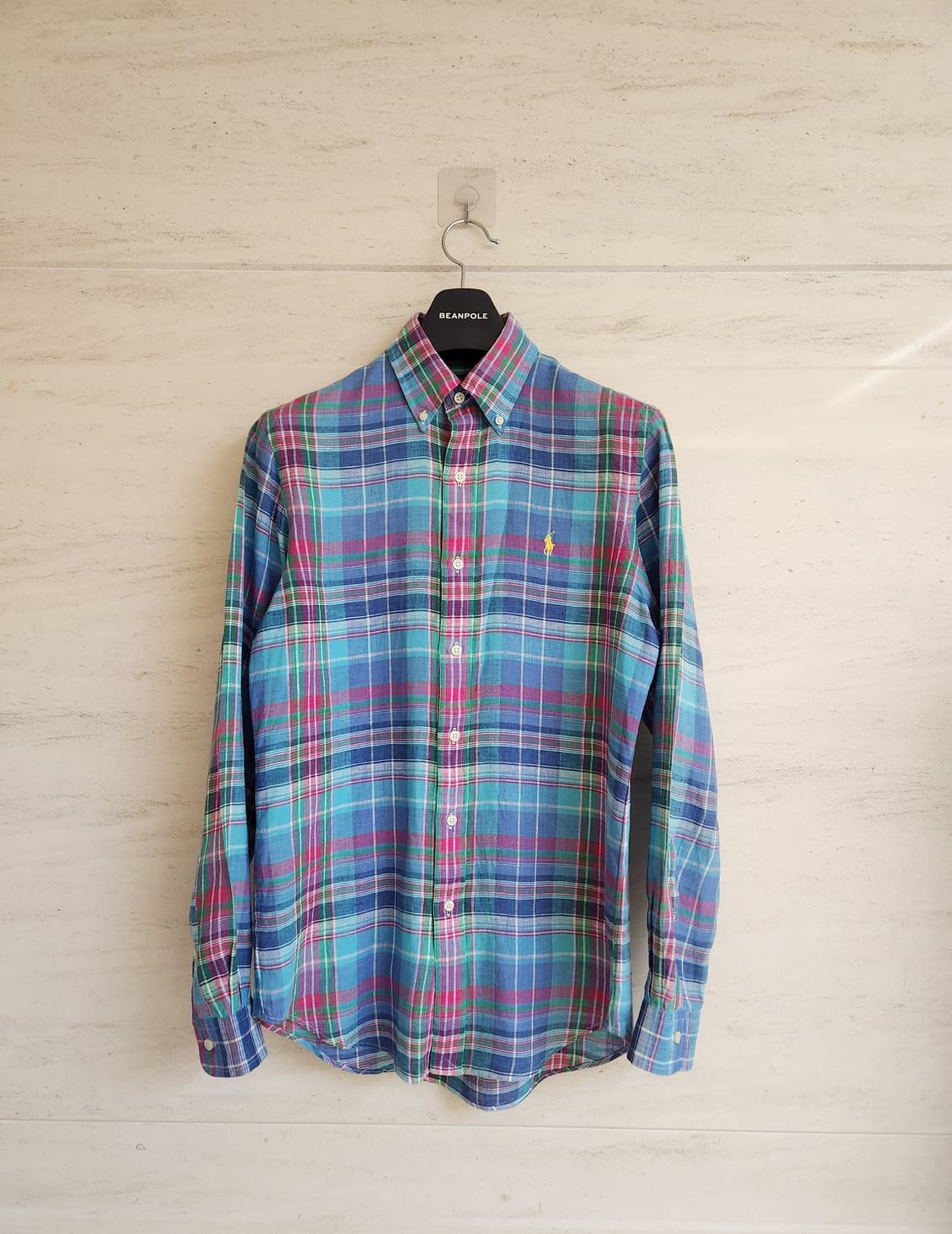 폴로랄프로렌 체크 린넨 셔츠 95사이즈 상품이미지3