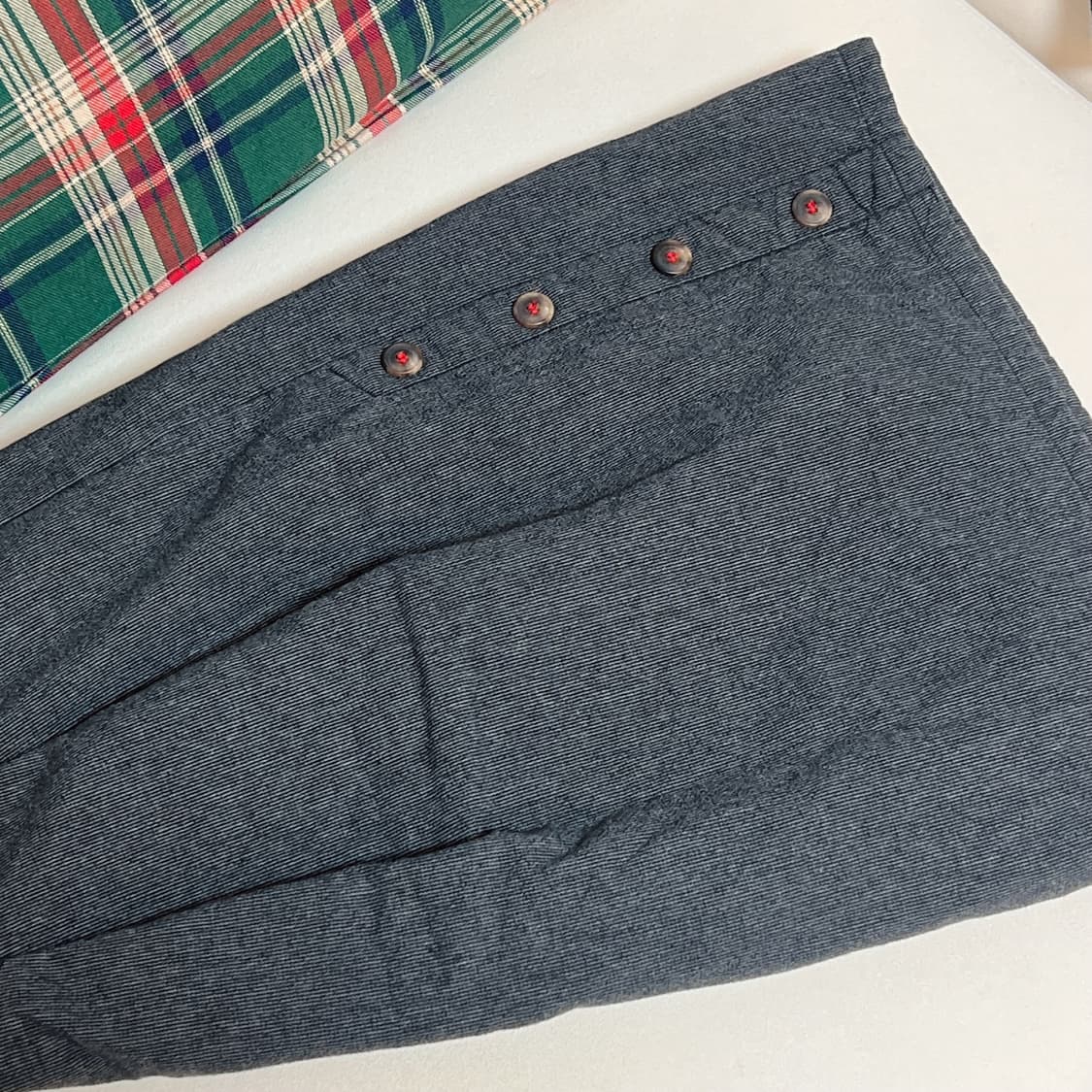 마루빈티지 단추 포인트 레이어드 스커트 상품이미지2