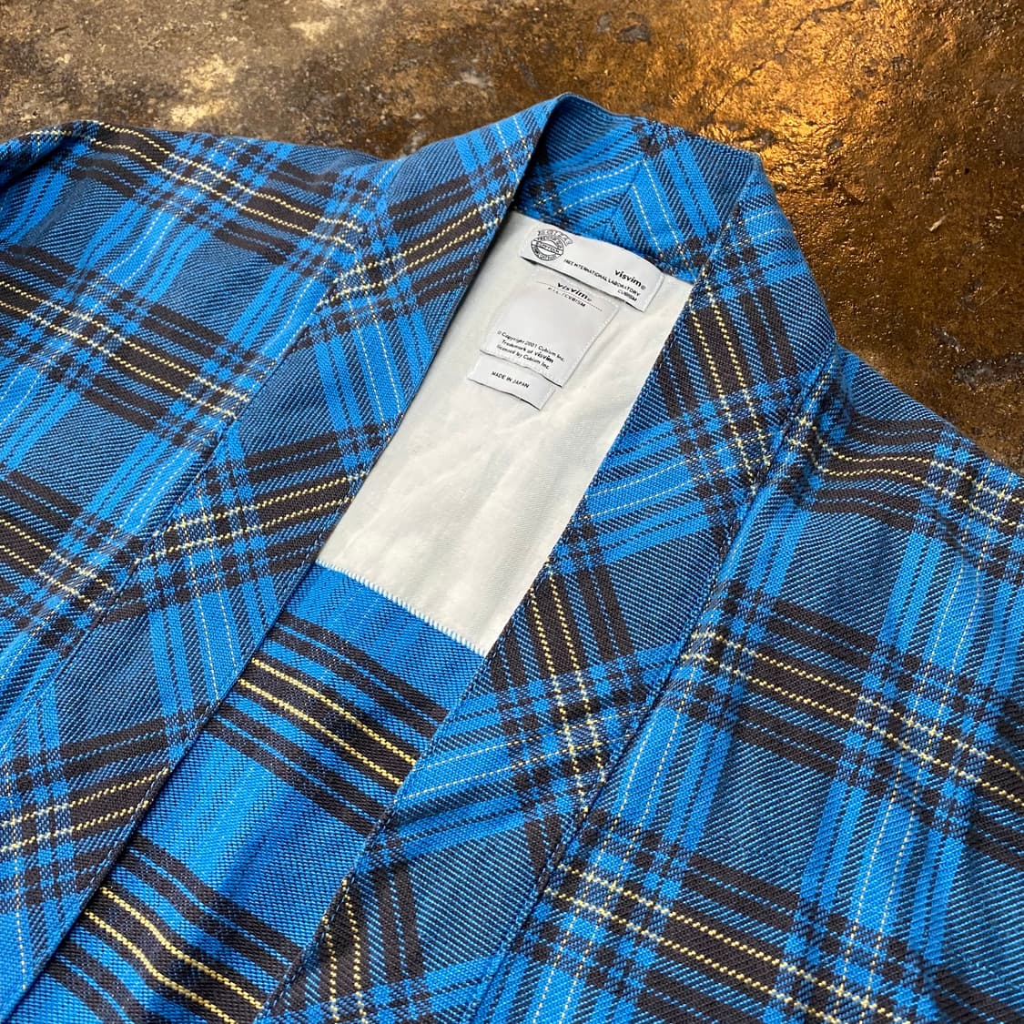 (3) 비즈빔 블루 체크 셔츠 자켓 상품이미지3