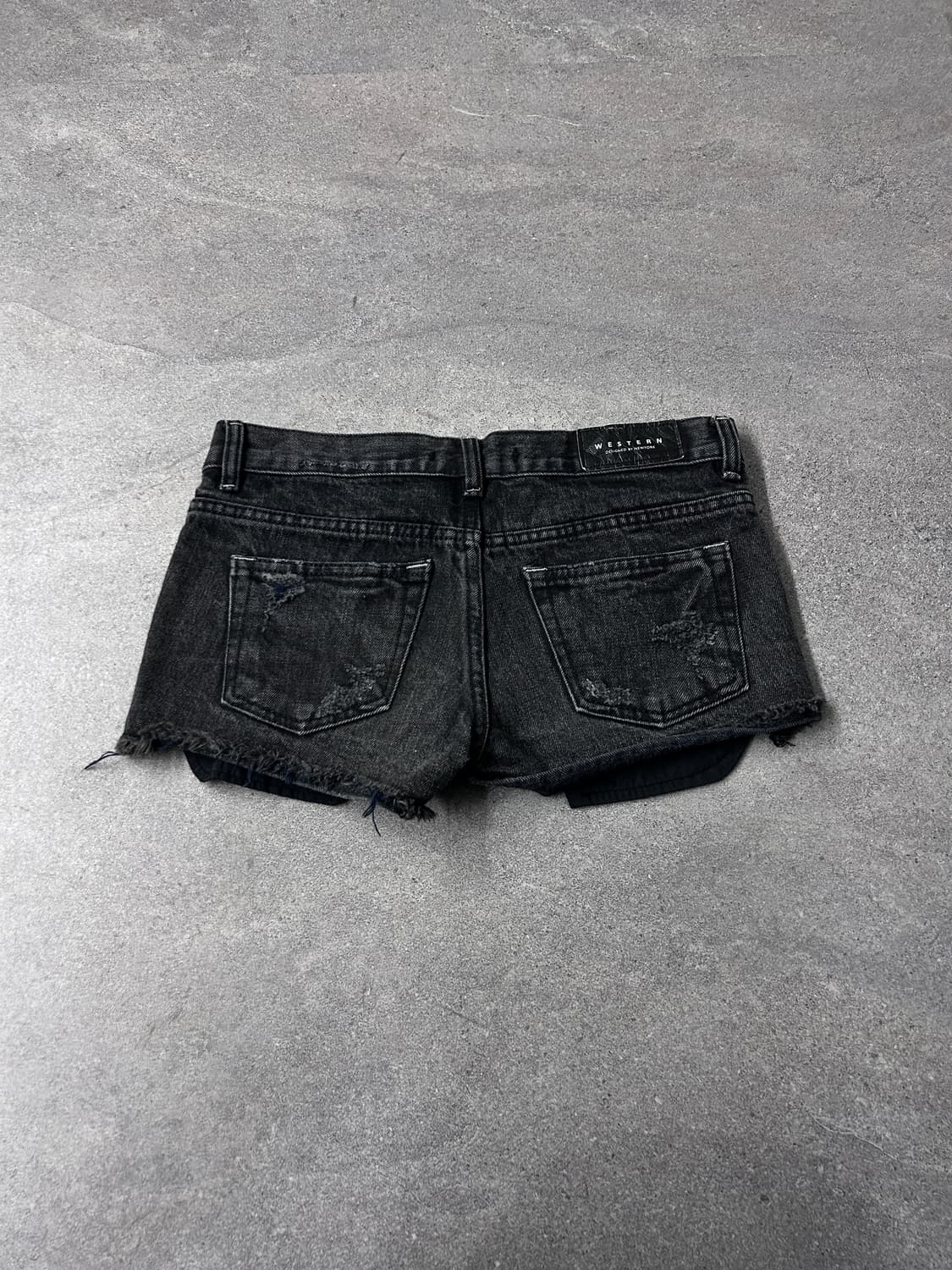 Pocket Layered Black Mini Shorts 상품이미지5
