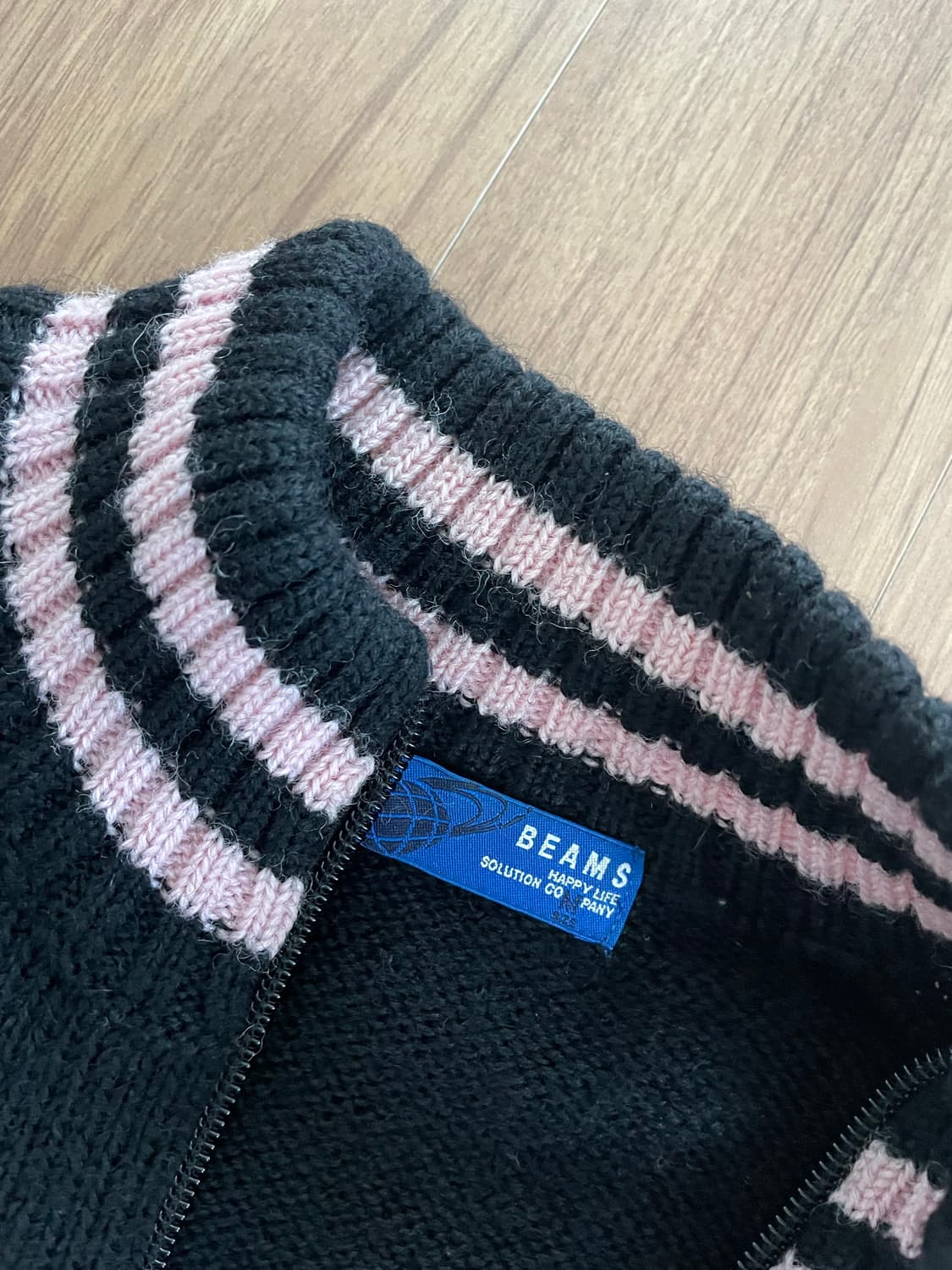 빔즈 울 니트 집업 상품이미지3