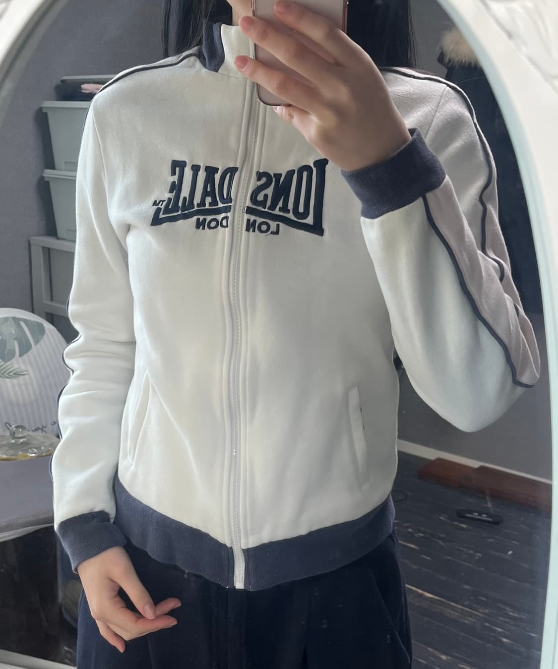 y2k lonsdale pastel hood zip-up 상품이미지4