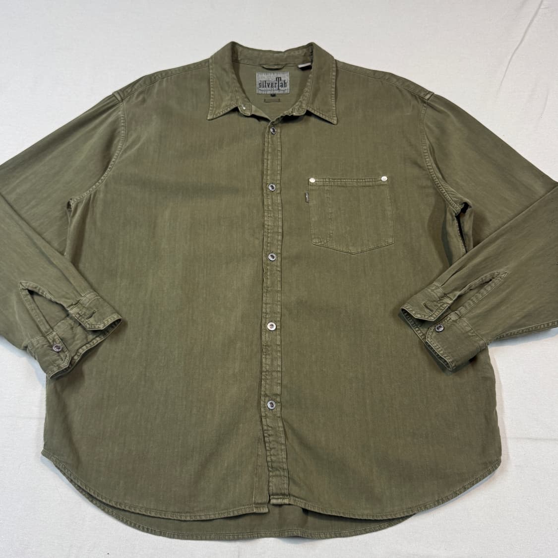 L) 리바이스 실버탭 오버사이즈 올리브 카키 셔츠 상품이미지2