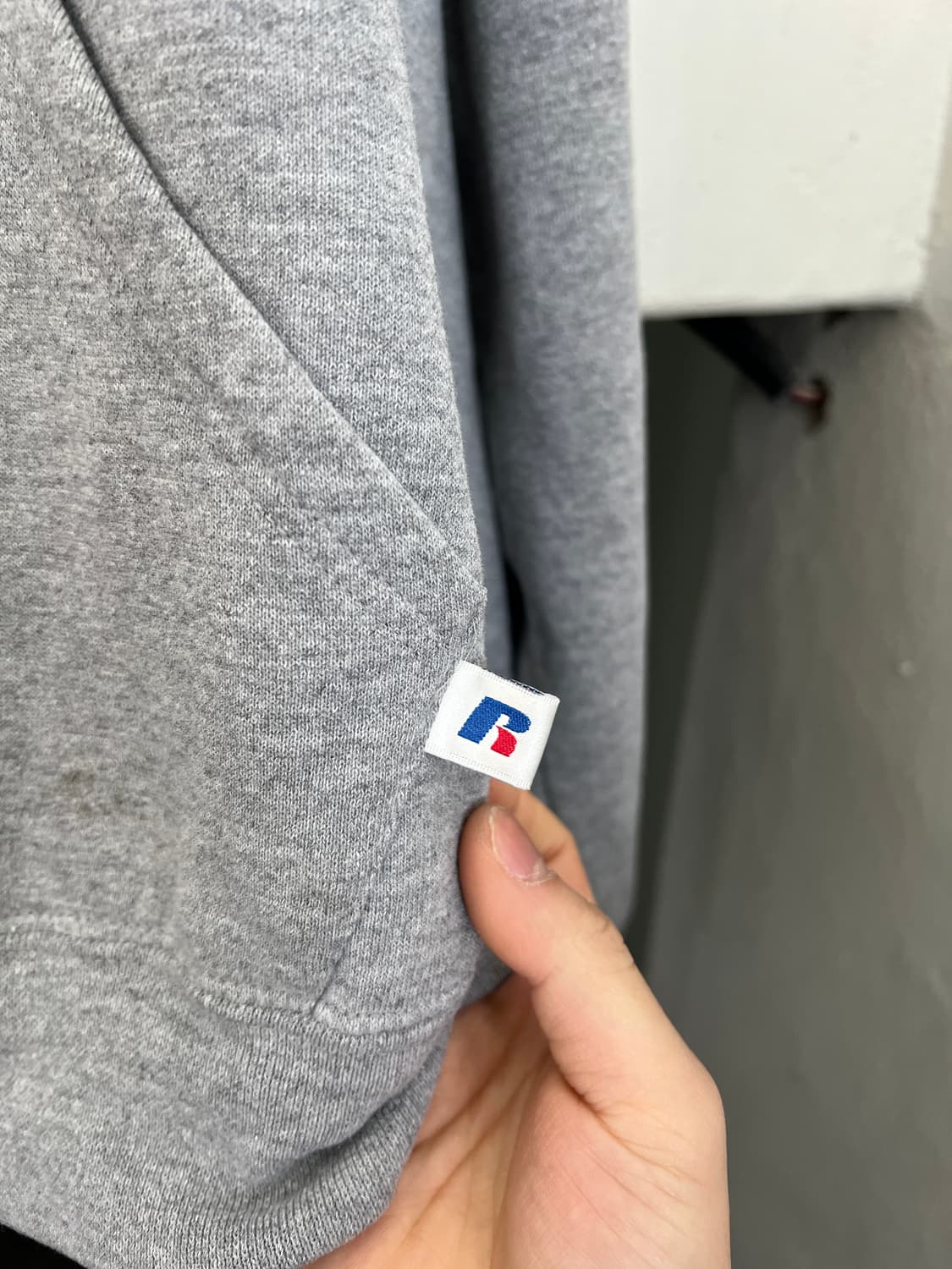 러셀 그레이 후드 00s L 상품이미지6