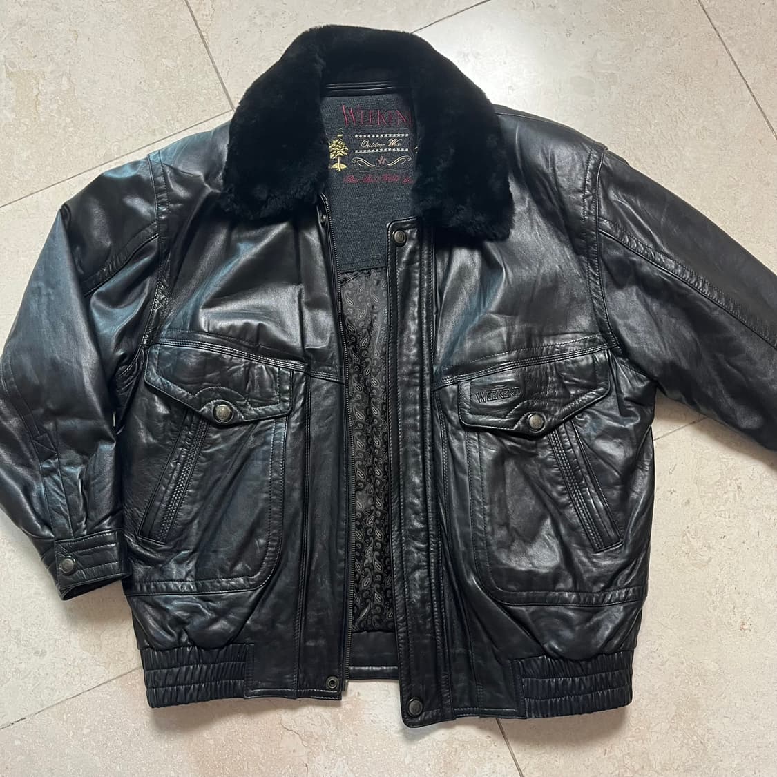 위켄드 양가죽 자켓 무스탕 (퍼 탈부착 가능) 상품이미지3