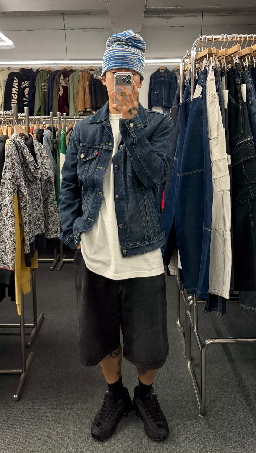 L)리바이스 빈티지 워싱 3세대 데님자캣 상품이미지1