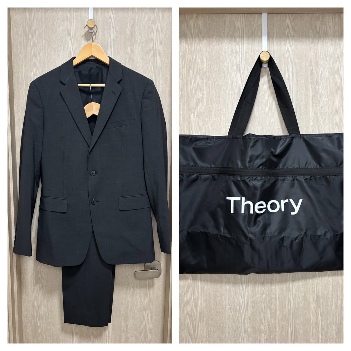 띠어리 뉴테일러 정장셋업(Zion,Marlo)/상의40,하의31/차콜 상품이미지1