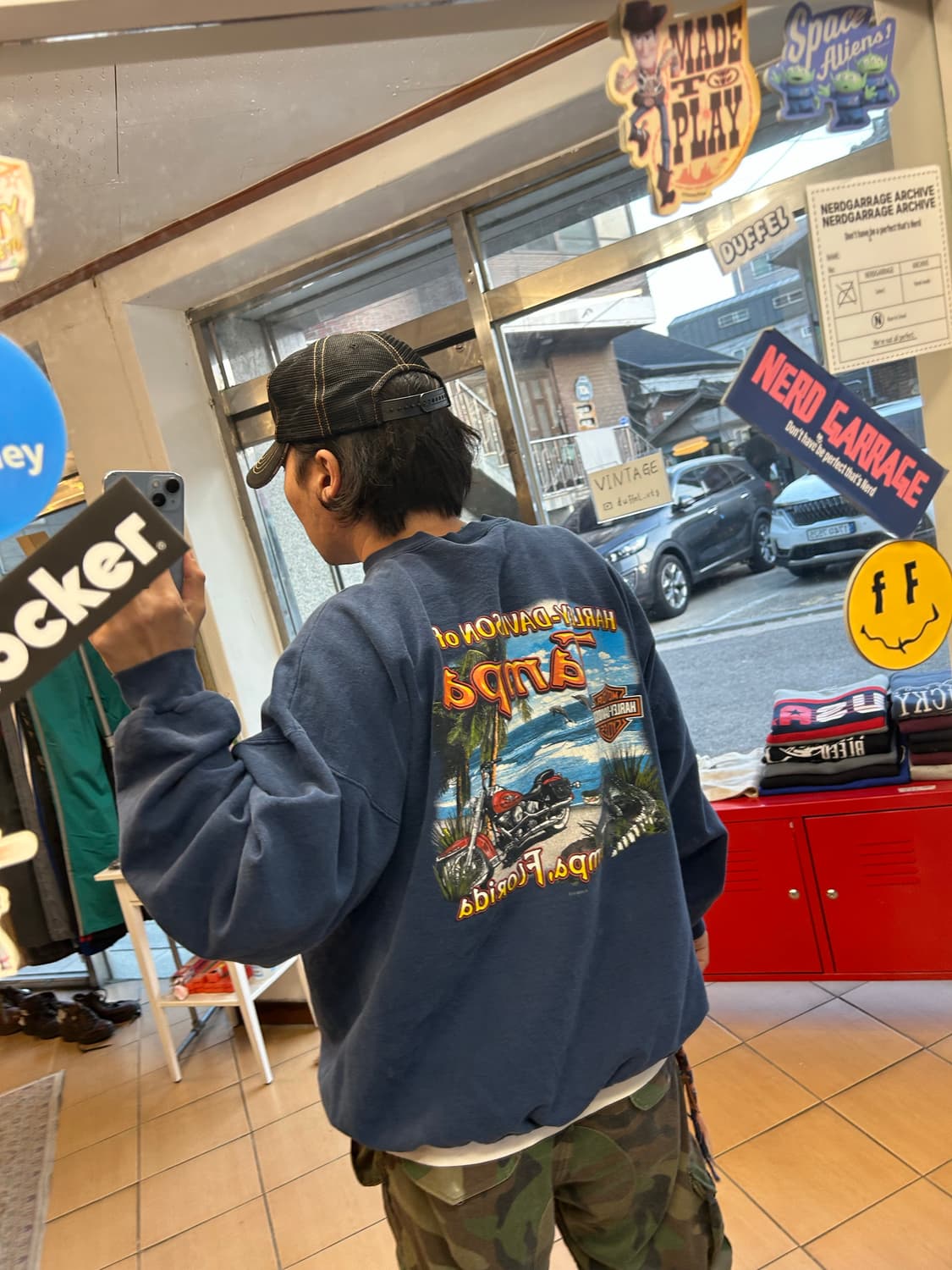 빈티지 할리데이비슨 스웻셔츠 XXL 상품이미지9