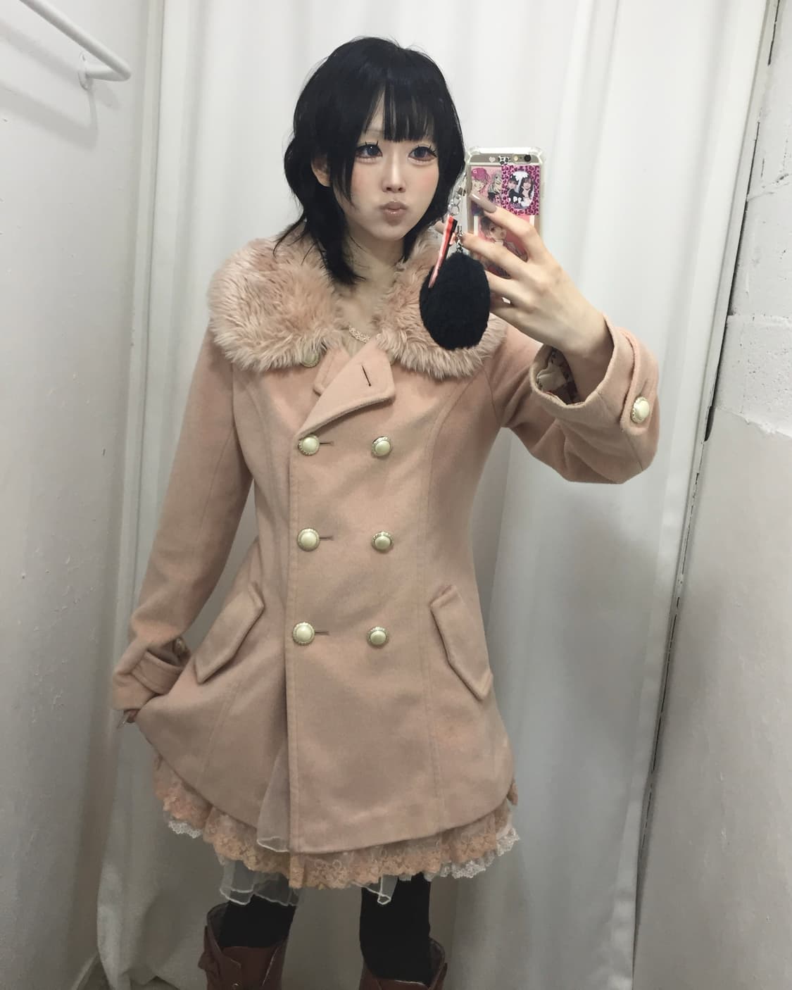 핑크小女 갸루코트🩷 상품이미지1