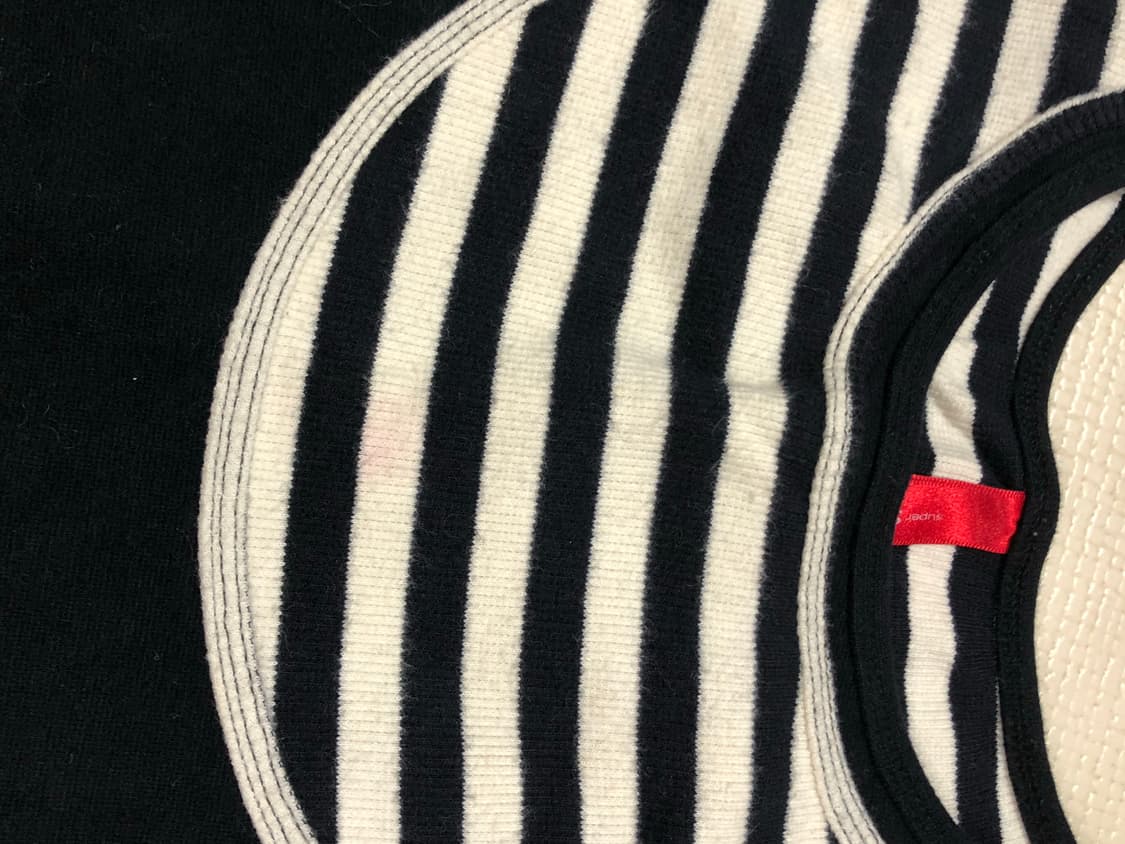 빈티지 블랙 스트라이프 레이어드 니트 상품이미지8