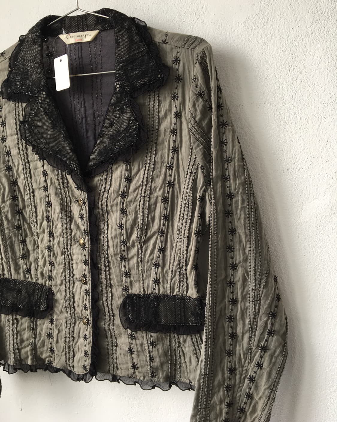 Embroidery pattern point jacket 상품이미지4