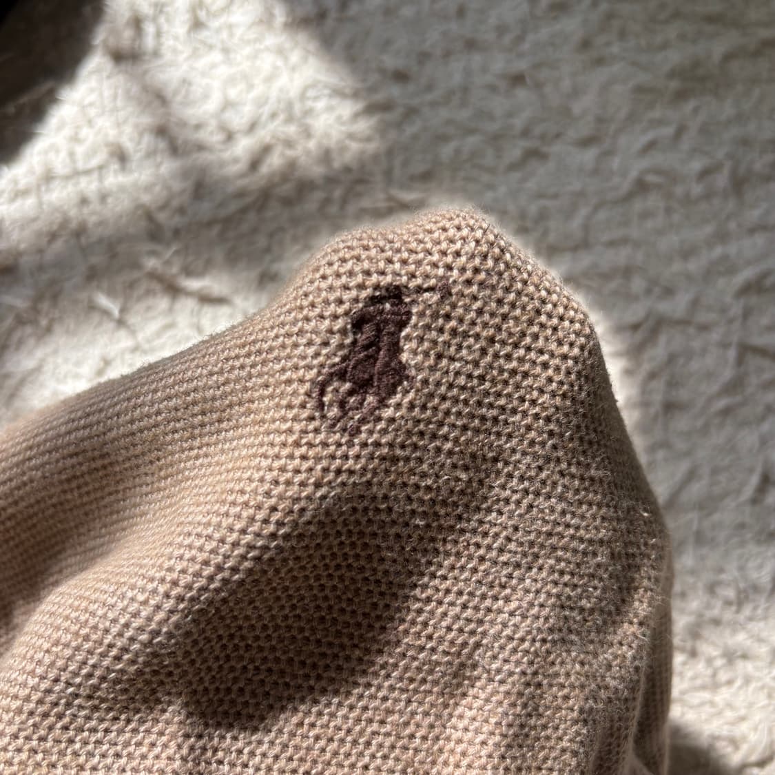 폴로 랄프로렌 브라운 반집업 신형 니트 상품이미지5