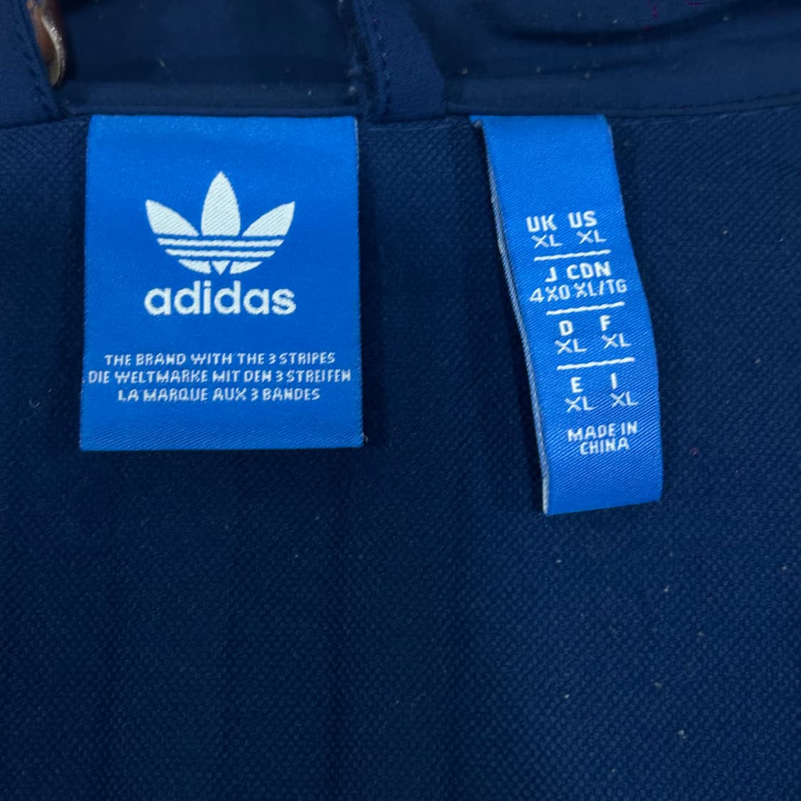 Adidas 아디다스 2-way 파이어버드 네이비 배색 바람막이 상품이미지6