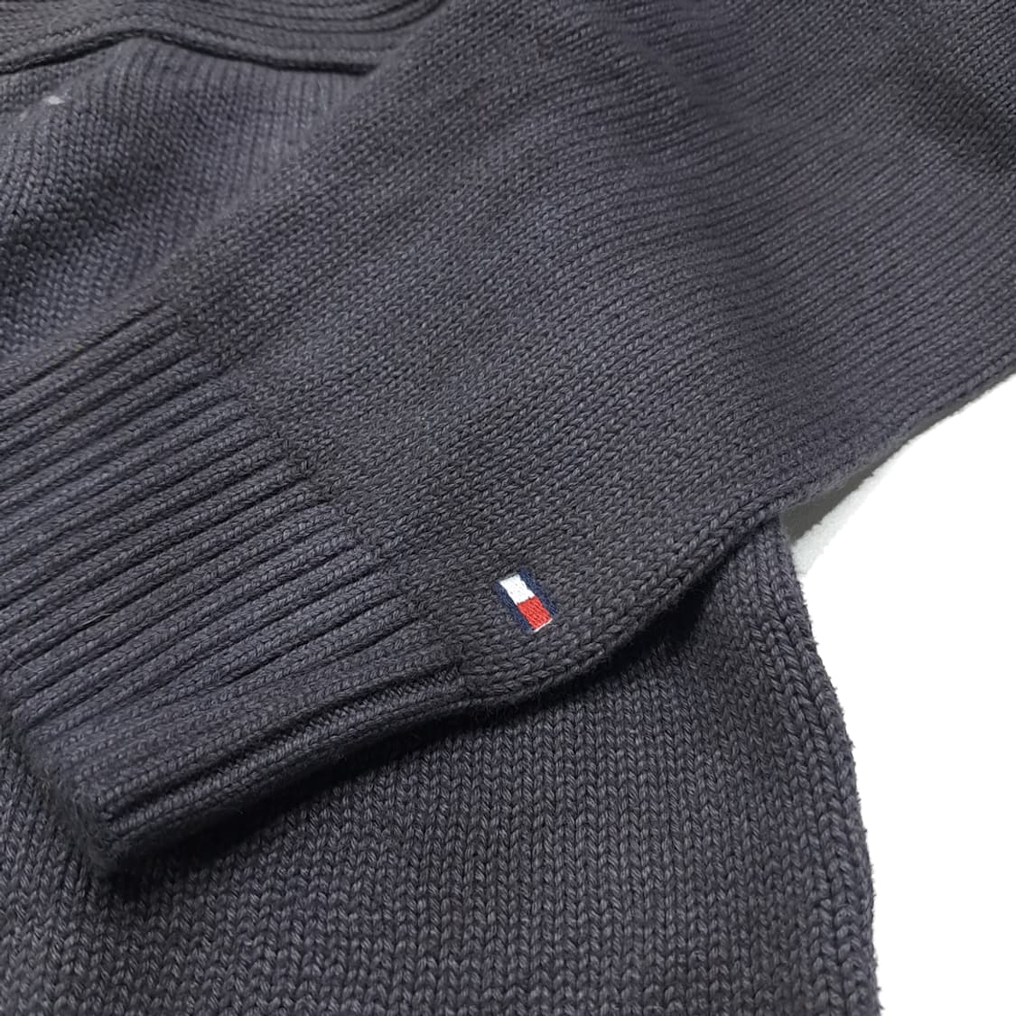 CL118 L 타미힐피거 코튼 크레스트 자수 니트 상품이미지6