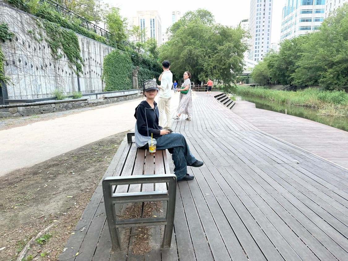 사카이 후드집업 블루 상품이미지1