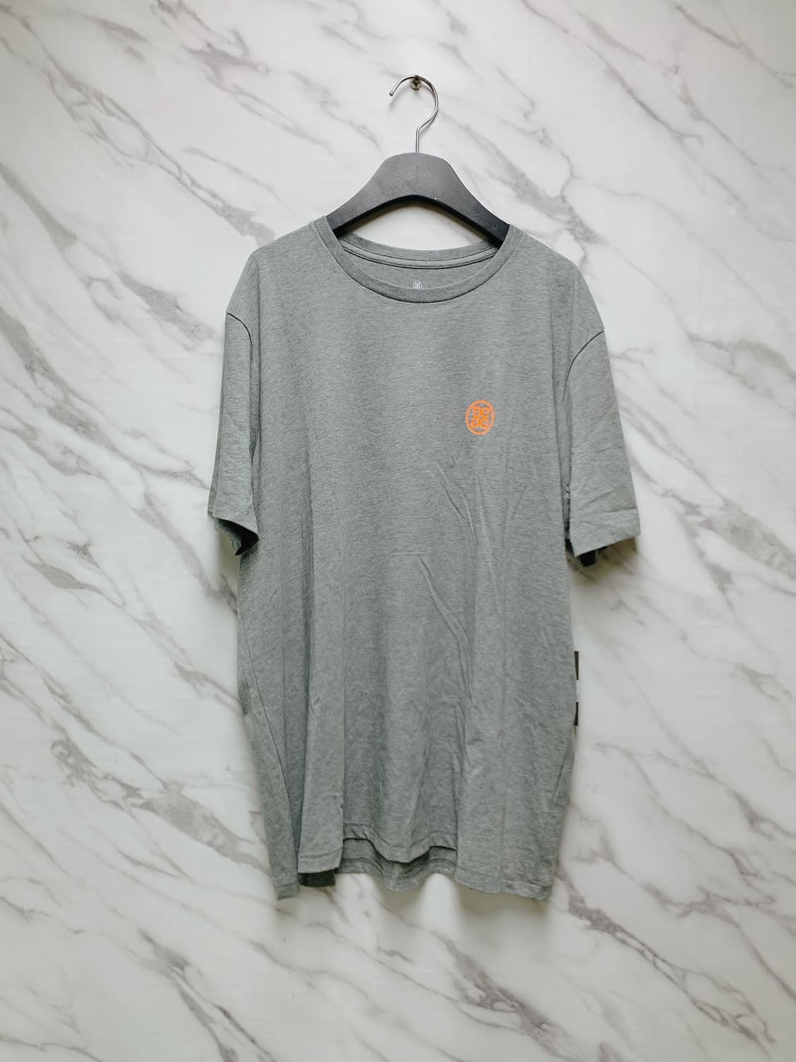 지포어 남성 그레이 백 카모 스컬 프린트 반팔 티셔츠 상품이미지1