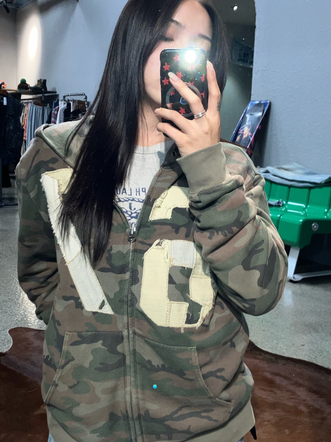 데님앤서플라이 카모플라쥬 후드집업 상품이미지2