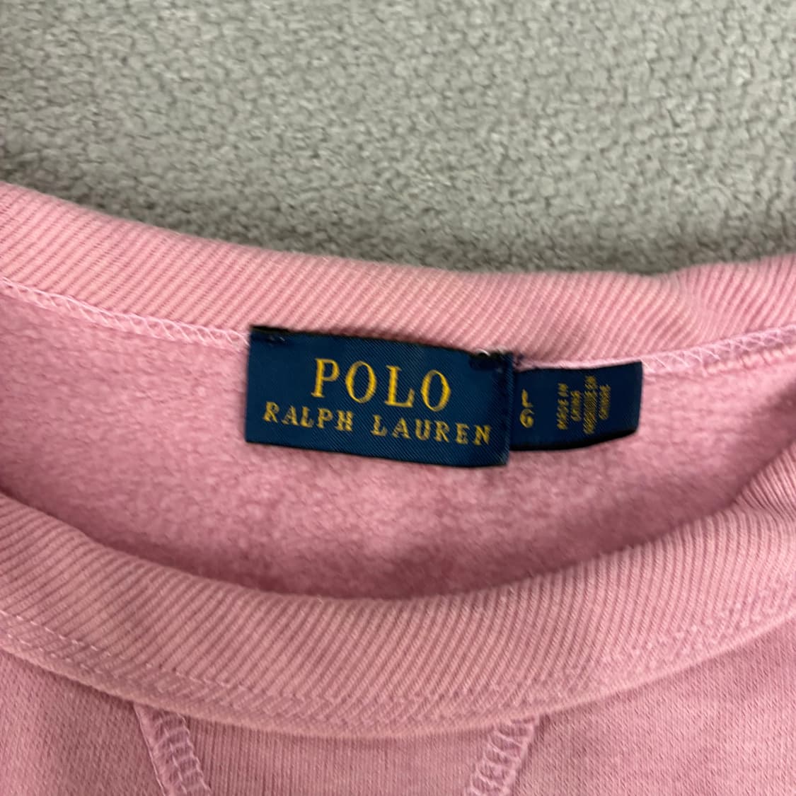 폴로 랄프로렌 핑크 맨투맨 L 상품이미지2