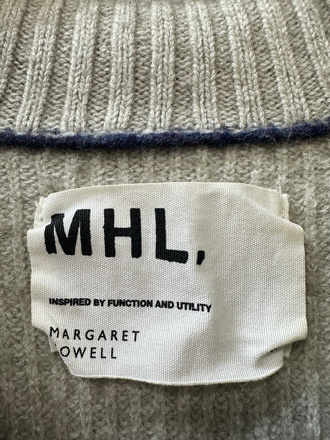 Margaret Howell 마가렛호웰 코튼 울 혼방 니트 가디건 집업 상품이미지3