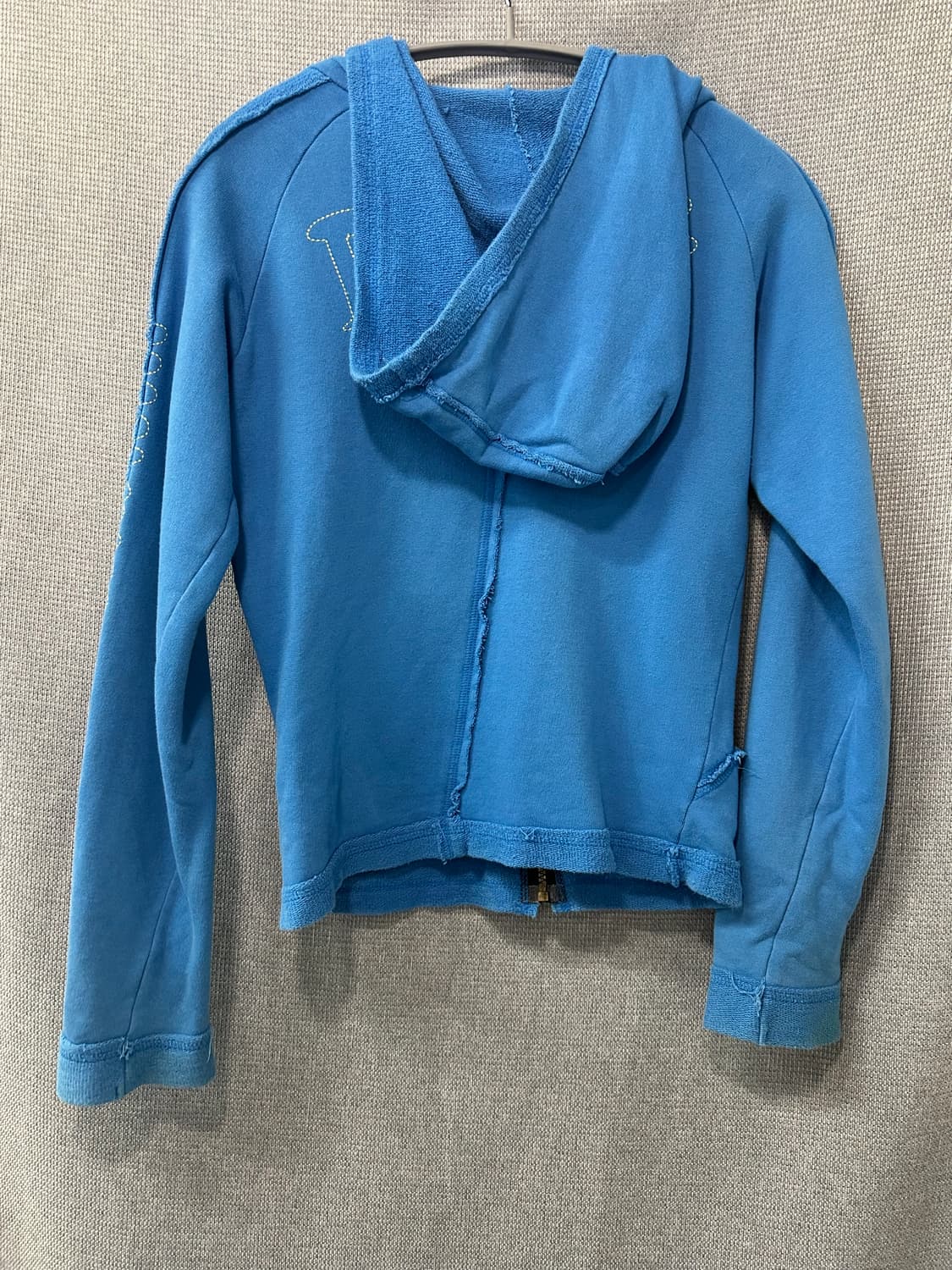 Paper Bag 블루 집업 후디 상품이미지2