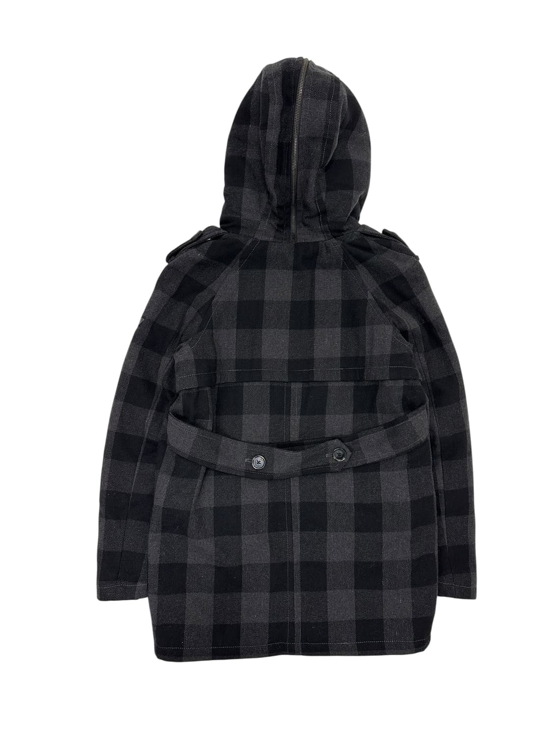 Diesel 체크 퍼 후드 코트 상품이미지5