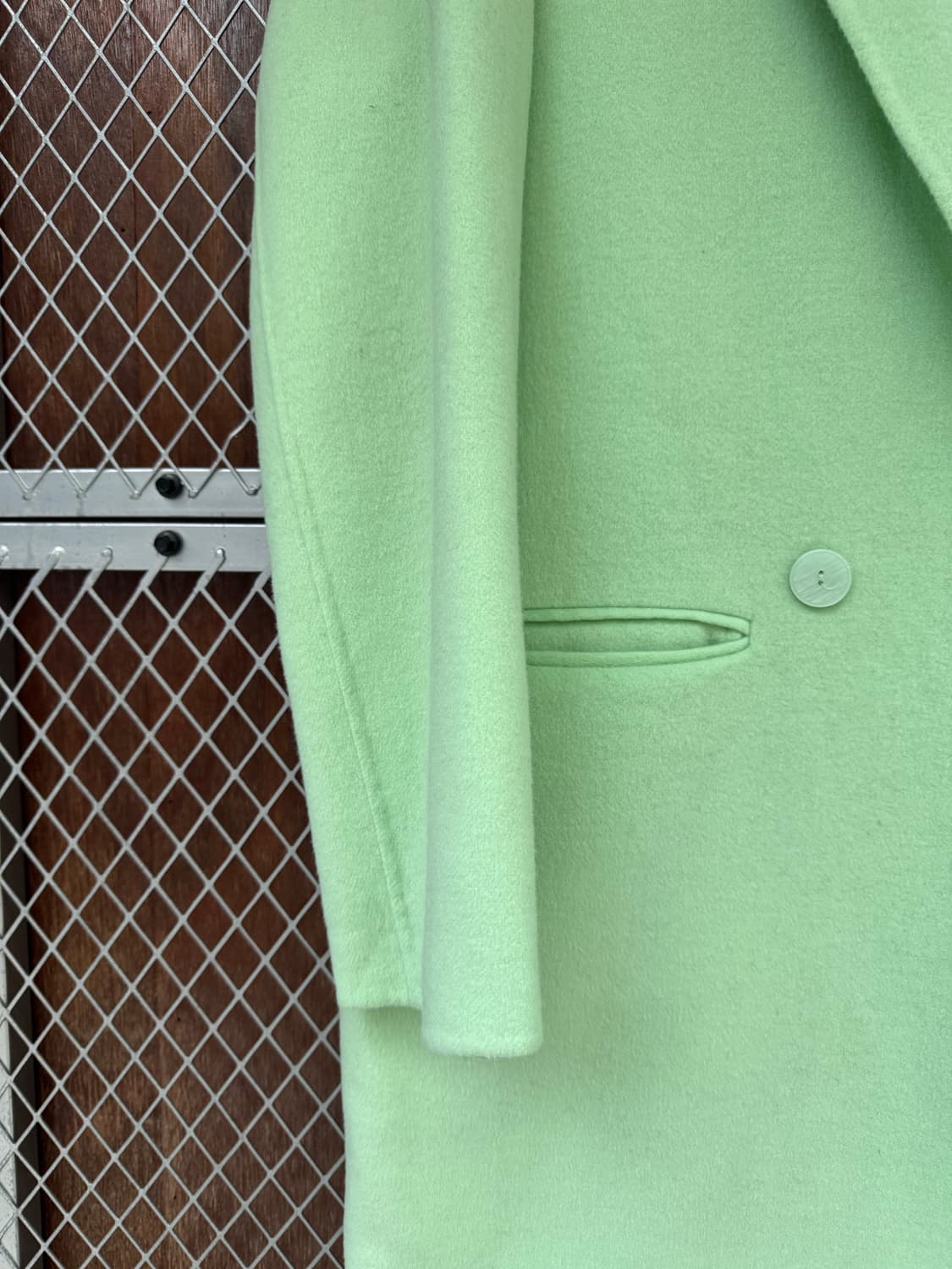 zara 자라 민트 오버핏 카라 모직 울 코트 S 상품이미지4