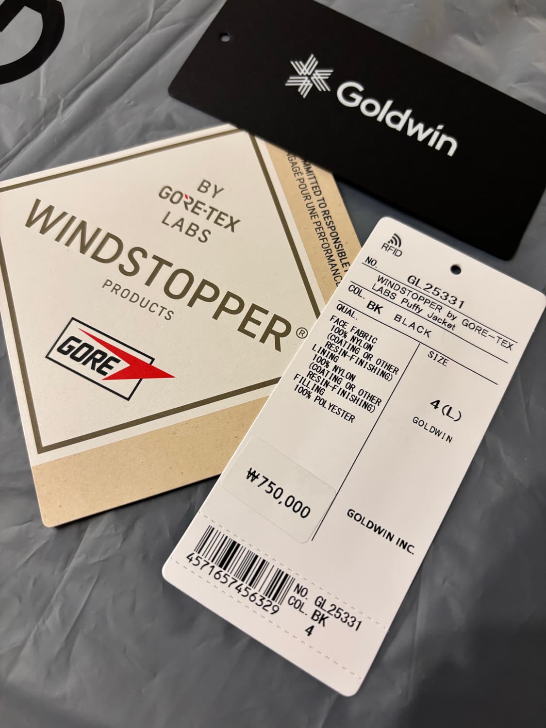 골드윈 GORE-TEX Labs Puffy Jacket 상품이미지3