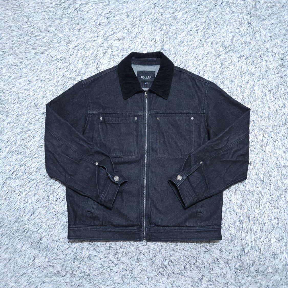 게스) XXL 남자 흑청자켓 데님자켓 / 왕눈이샵 상품이미지1
