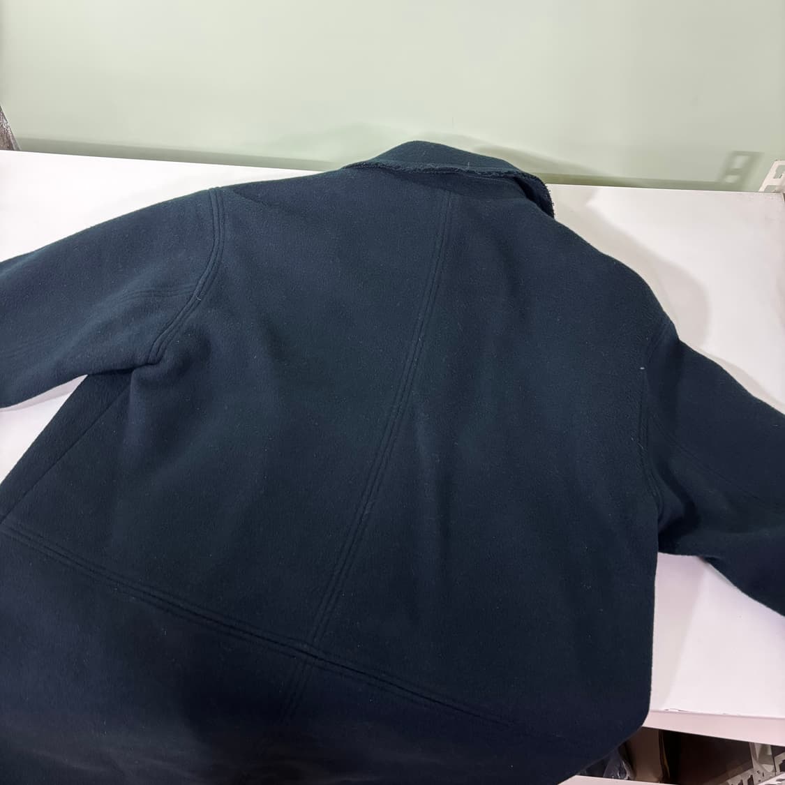 우먼FREE 스튜디오톰보이 네이비 발마칸 더플코트 상품이미지4