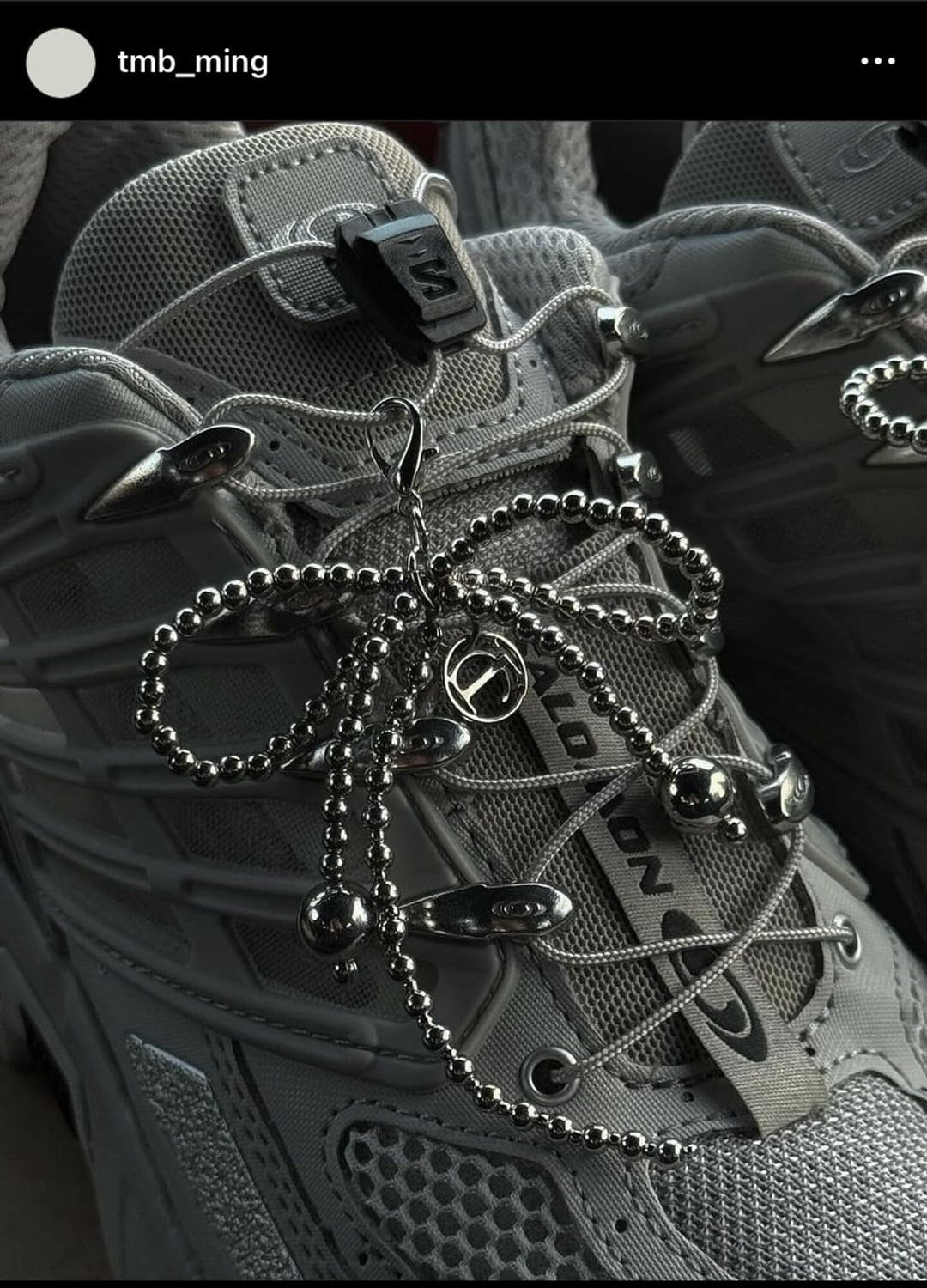 트리밍버드 실버 리본 슈즈 링 키링 (2ea 1set) 상품이미지6