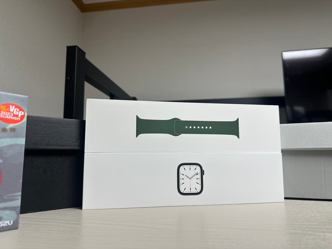 S급] [45mm] 애플워치7 그린색상 풀박스 {급처} 상품이미지2