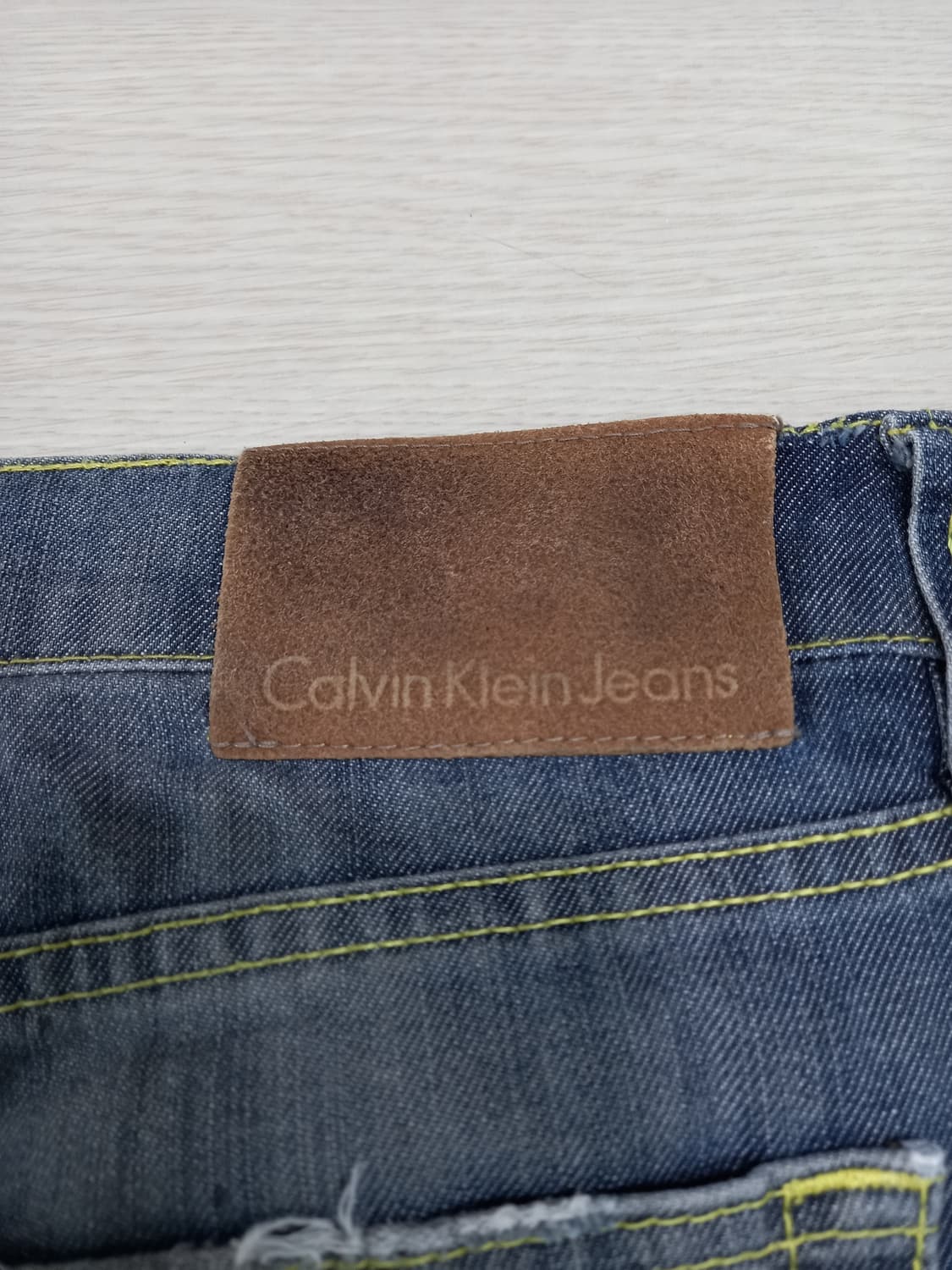 34 CALVIN KLEIN 봄여름용 데미지워싱 스판 일자진 34-596 상품이미지5