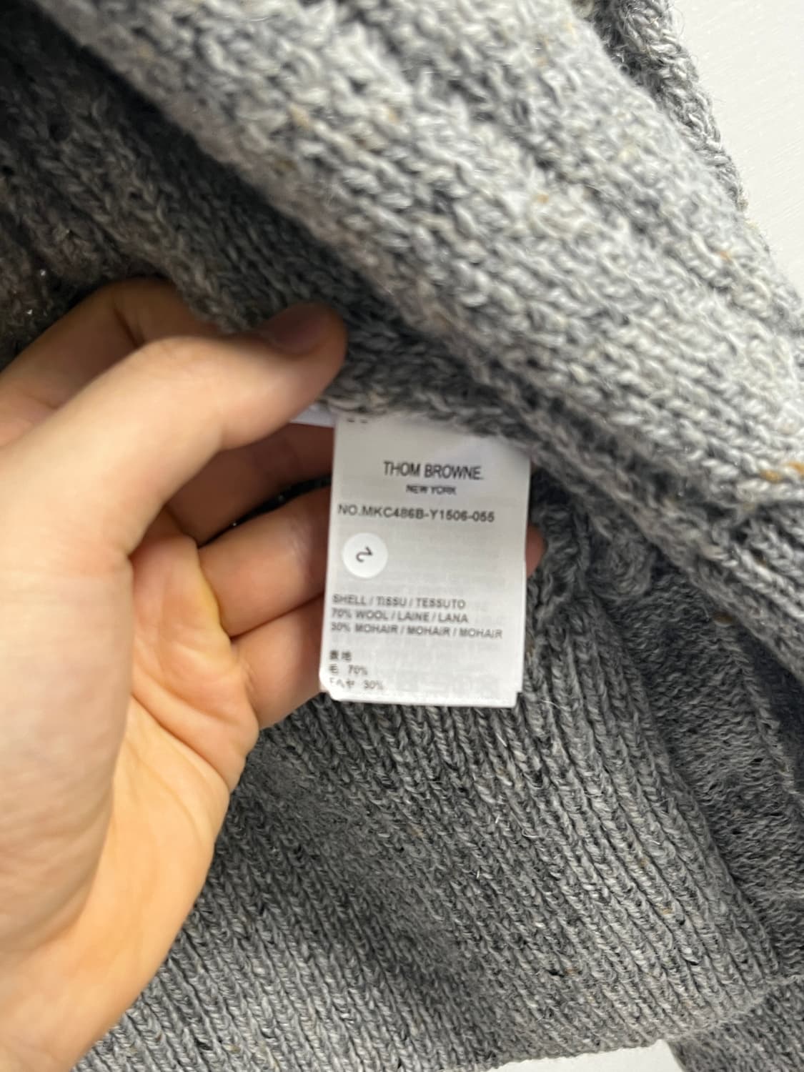 톰브라운 24SS 트위스트 케이블 가디건 MKC486B Y1506 05 상품이미지2