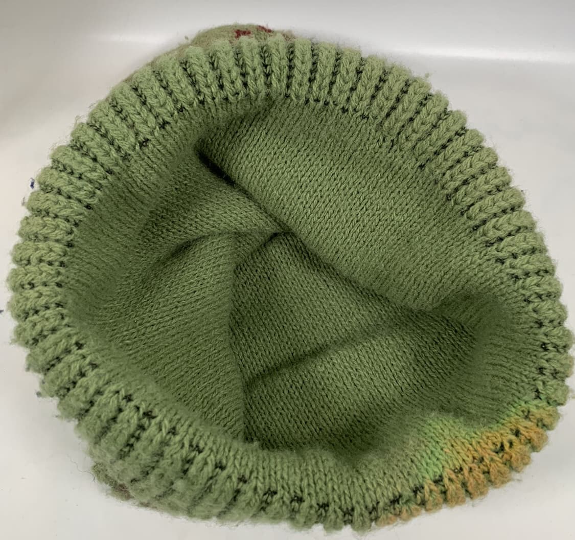 스투시 올드로고 니트 비니 그린/브라운 상품이미지6