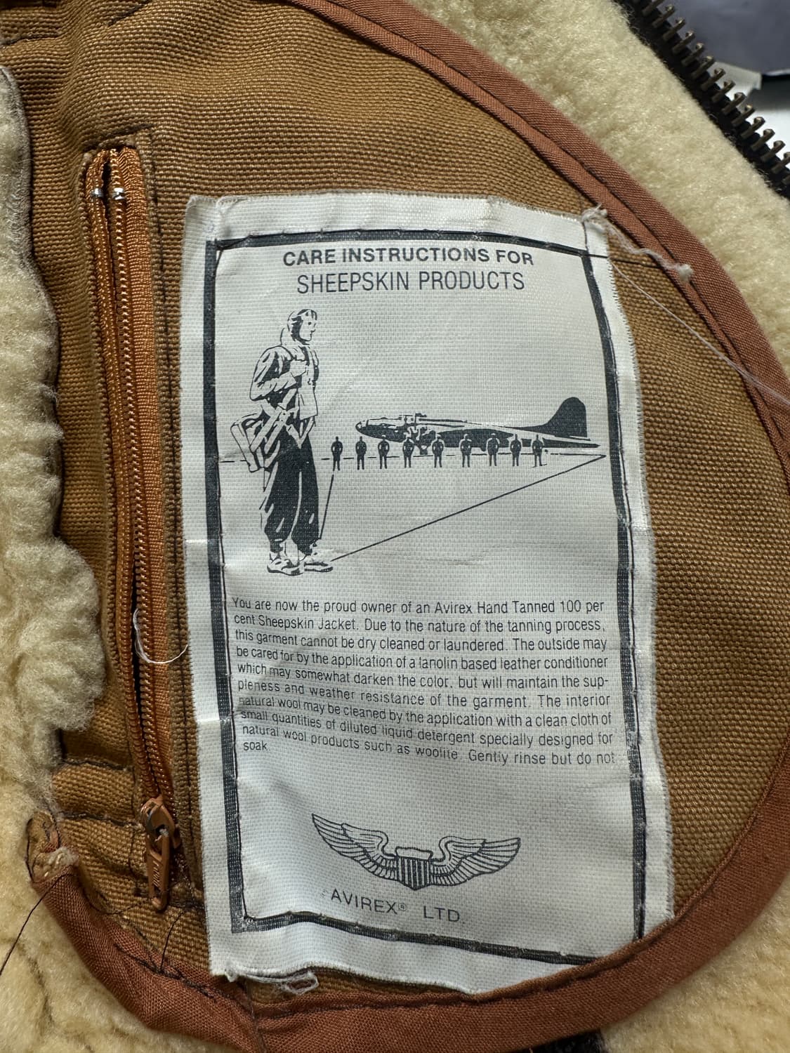 아비렉스 b-3 플라이트 무스탕 상품이미지4