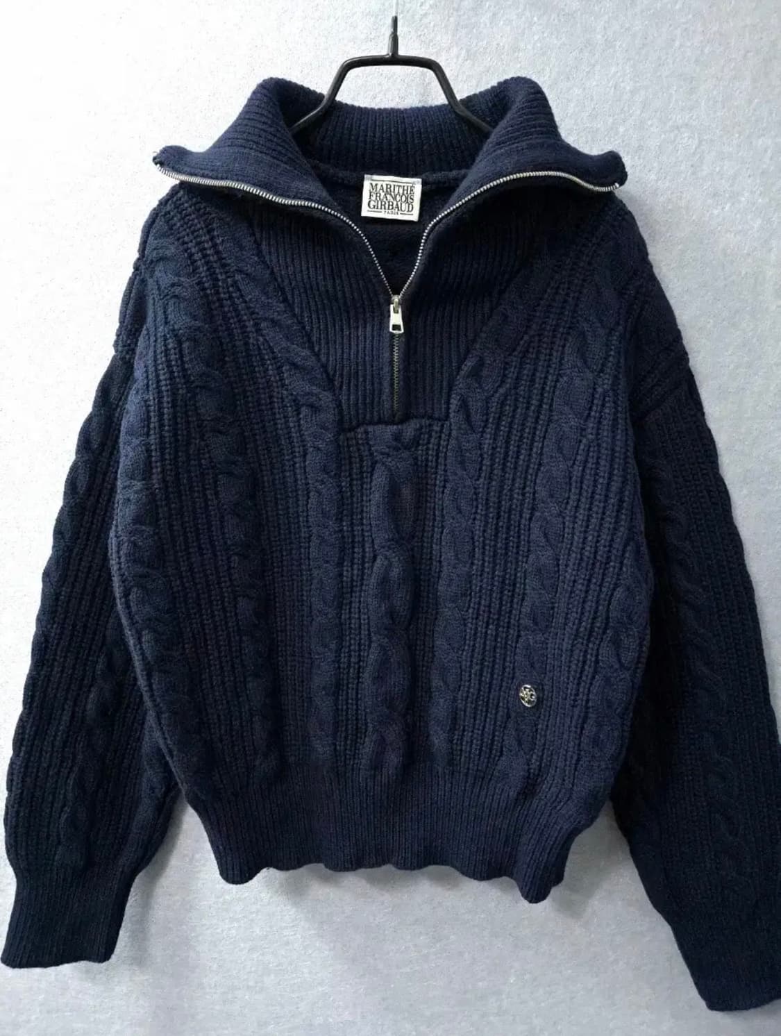 마리떼 프랑소와저버 풀오버 꽈배기 반집업 니트 상품이미지2