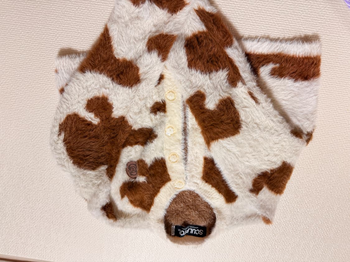 스컬프터 카우패턴 가디건 상품이미지3