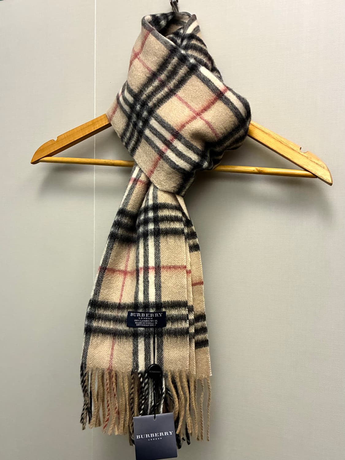 BURBERRY 버버리 런던 체크 램스울 머플러 목도리 상품이미지7